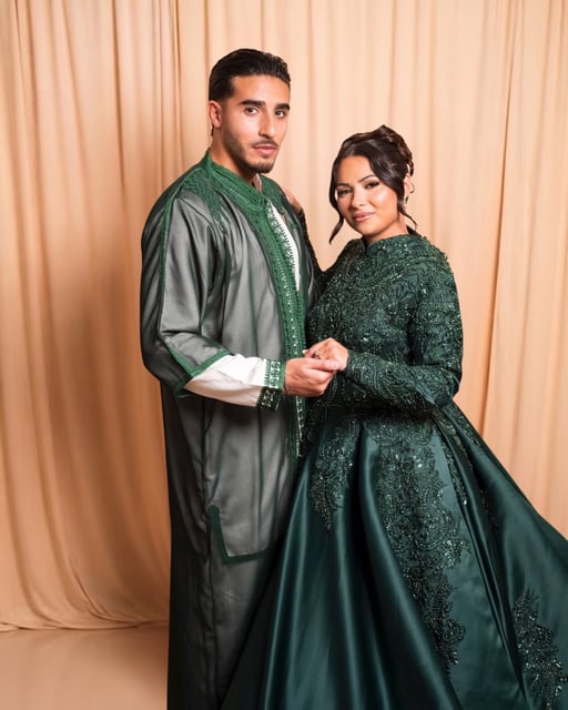 Duo 2 — robe verte, vue 3 sur 3